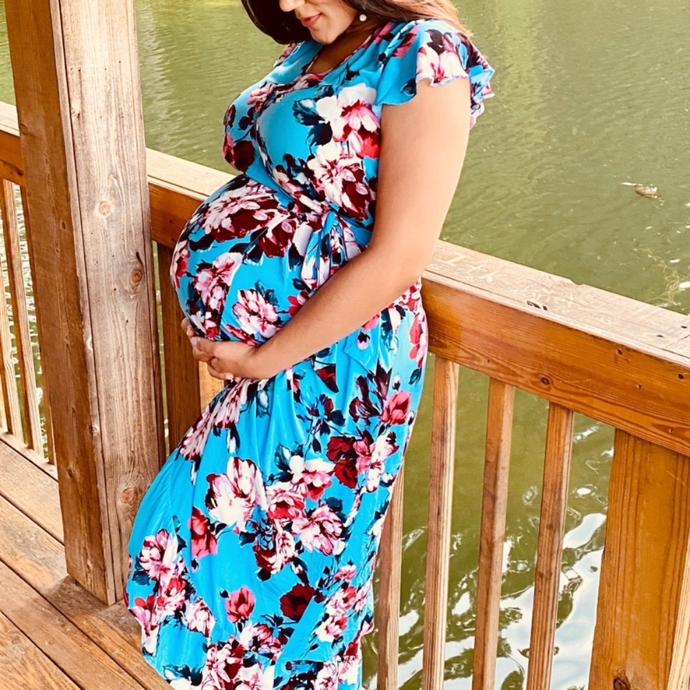 Blue Flowery Dress
